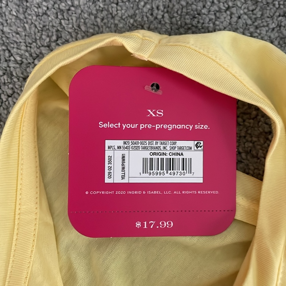 🌹 NWT Isabel maternity Hello Baby top size xs - Picture 8 of 9